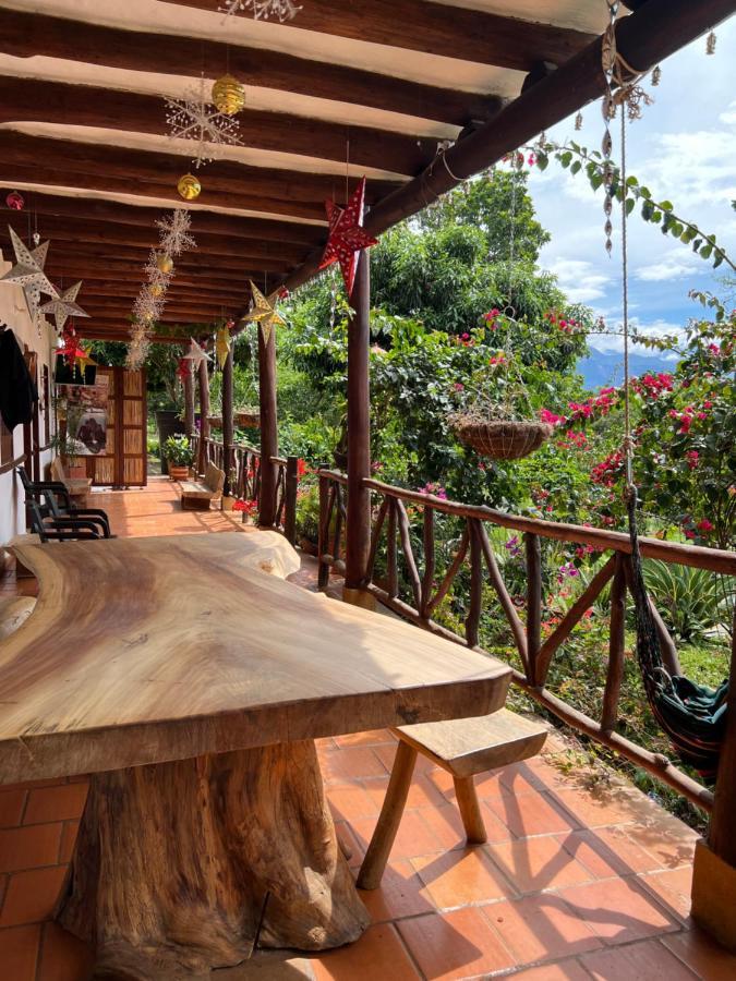 Hostal Villa San Rafael Barichara Exteriör bild