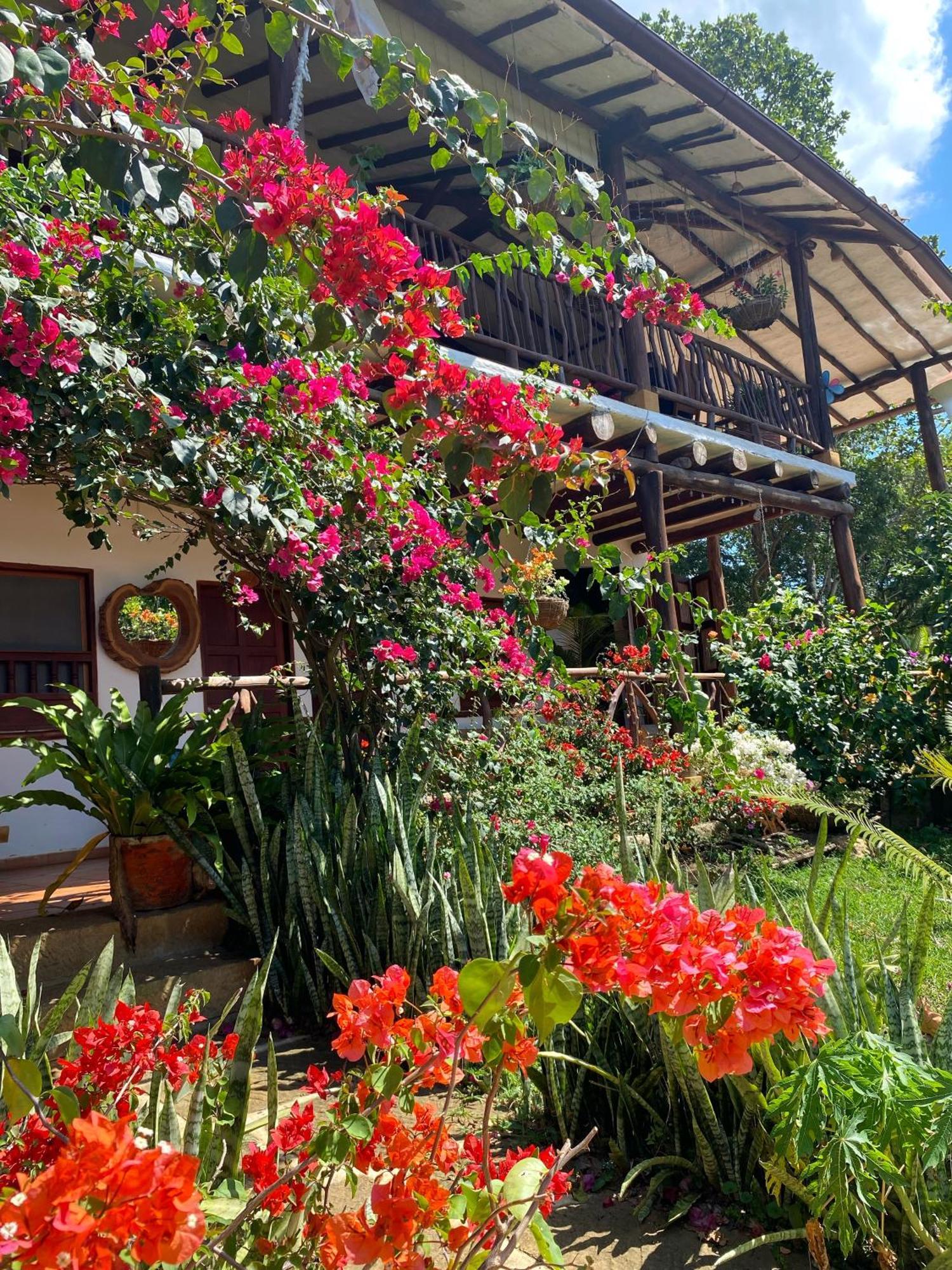 Hostal Villa San Rafael Barichara Exteriör bild